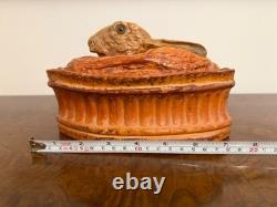 Tureen en porcelaine de lapin/lièvre antique Pillivuyt France