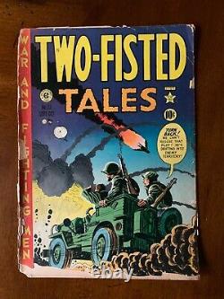 Two-fisted Tales (fort Ord) Ec Set. Cinq Bandes Dessinées. Pages Cassantes