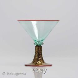 Vénitien Moderne Murano Cocktail Glass Set De Deux Par Yoichi Ohira