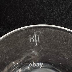 Verres à vin en cristal Ralph Lauren Red Pagoda, signés, en verre taillé transparent, 7,5 pouces