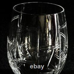Verres à vin en cristal Ralph Lauren Red Pagoda, signés, en verre taillé transparent, 7,5 pouces