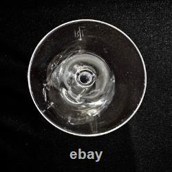 Verres à vin en cristal Ralph Lauren Red Pagoda, signés, en verre taillé transparent, 7,5 pouces