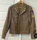 Veste Ike Nominative De La Seconde Guerre Mondiale Et De La Guerre De Cor&eacute;e, Taille 38l, Avec &eacute;cussons, Chevron Et Deux Jeux De Disques De Col