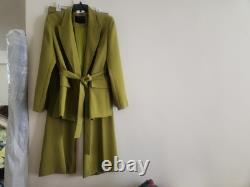 Veste ceinturée ZARA + Pantalons évasés Collection ZW Vert olive Taille XL Neuf avec étiquettes