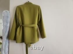 Veste ceinturée ZARA + Pantalons évasés Collection ZW Vert olive Taille XL Neuf avec étiquettes