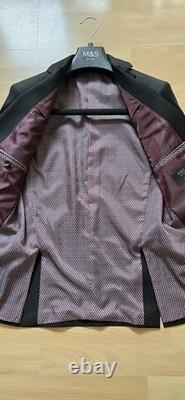 Veste de costume noir par Mark & Spencer Collection 36/Pantalon 32/29 pouces