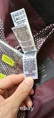 Veste de costume noir par Mark & Spencer Collection 36/Pantalon 32/29 pouces