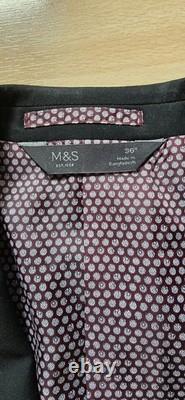 Veste de costume noir par Mark & Spencer Collection 36/Pantalon 32/29 pouces
