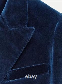 Veste en velours croisée Zara co-ord + Pantalons bleu nuit Collection Zw XL