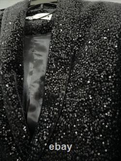 Veste et pantalon en sequins noirs pour femmes Zara - Nouvelle collection Festive Days