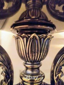 Vieille Paire Vintage De Deux Lampes Rembrandt MCM Floor Lamps Torchiere Modernism Set Lamp