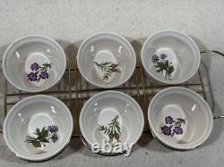 Villeroy Boch Botanica Duchesse Ensemble de 6 ramequins avec support floral Luxembourg vintage