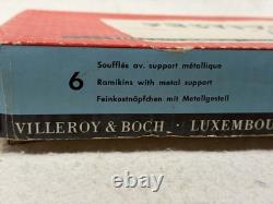 Villeroy Boch Botanica Duchesse Ensemble de 6 ramequins avec support floral Luxembourg vintage