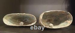 Vintage Art Africain, Ensemble De Deux Cloches En Bronze, Nigeria