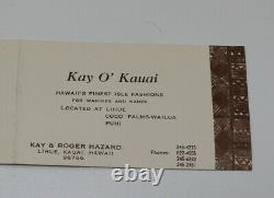 Vintage Des Années 1960 Ni'ihau Niihau Shell Lei 46 Avec Deux Ensembles Boucles D'oreille Kay O' Kauai