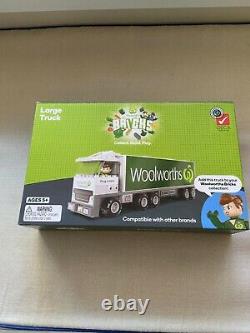 Woolworths Bricks All Ensemble Complet De 40+two Trucks+deluxe +figurine Pack