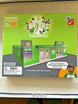 Woolworths Bricks Ensemble Complet Complet De 40+grand Camion+figurine +two Starter Pack