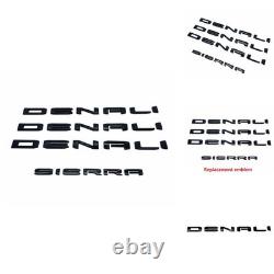 Yoaoo lot de 4 emblèmes 2019+ pour deux portes Denali Plus hayon Denali Sierra