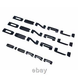 Yoaoo lot de 4 emblèmes 2019+ pour deux portes Denali Plus hayon Denali Sierra