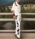 Zara Ss25 Zw Collection Nwt Ensemble Coordonné Chemise Et Pantalon Brodé Floral Taille M
