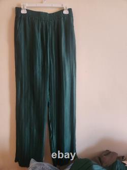 Zara Collection Ensemble coordonné chemise plissée et pantalon plissé taille L neuf avec étiquettes