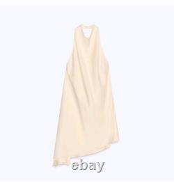 Zara Ensemble 2 Pièces Collection Zw Top Satin à Dos Nu Avec Pantalon Large Taille M